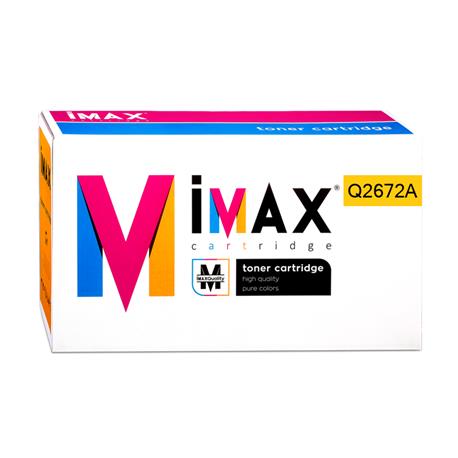 TONER IMAX® (Q2672A) PARA IMPRESORAS HP - 4.000 pag - Amarillo